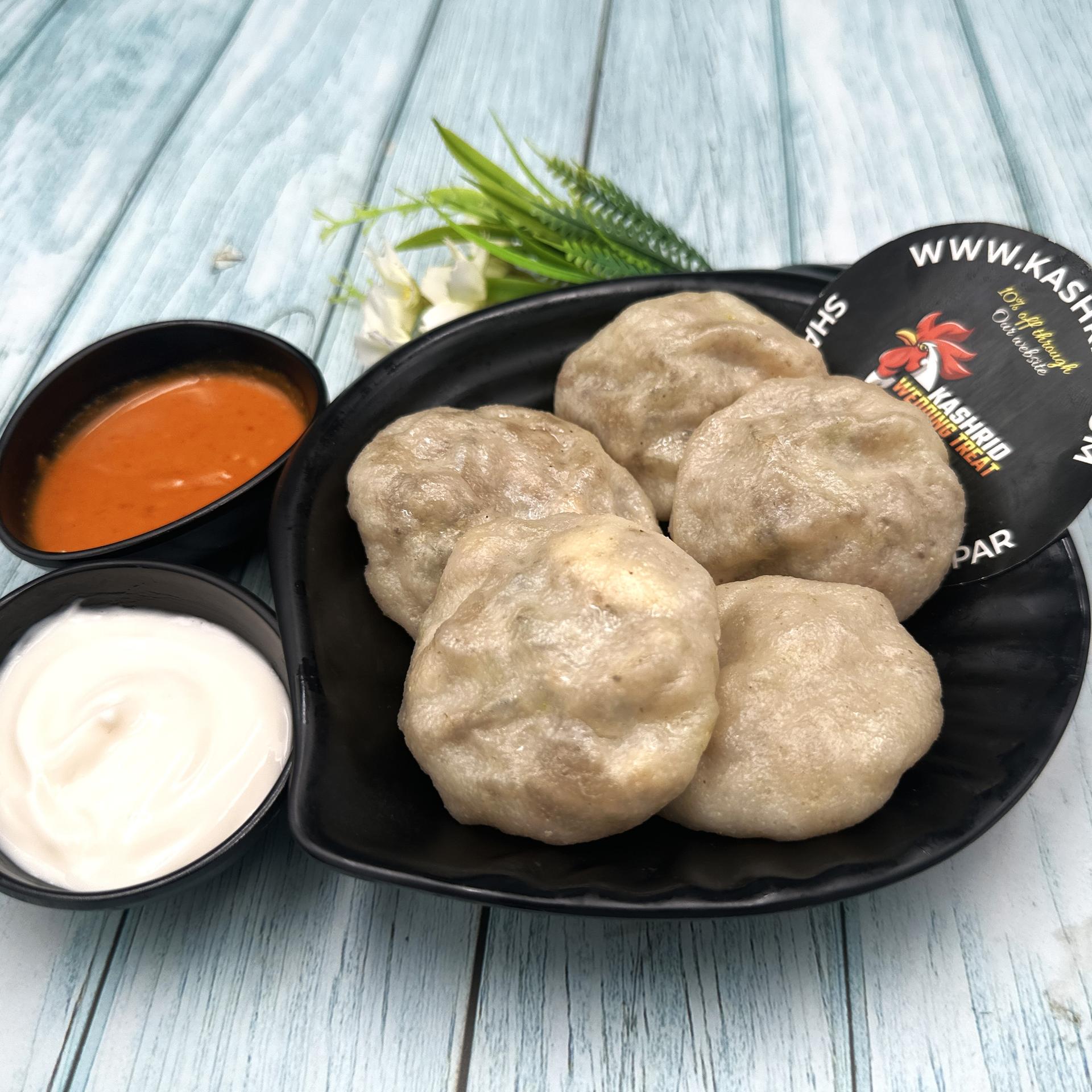 Suji Momos with Malai Paneer