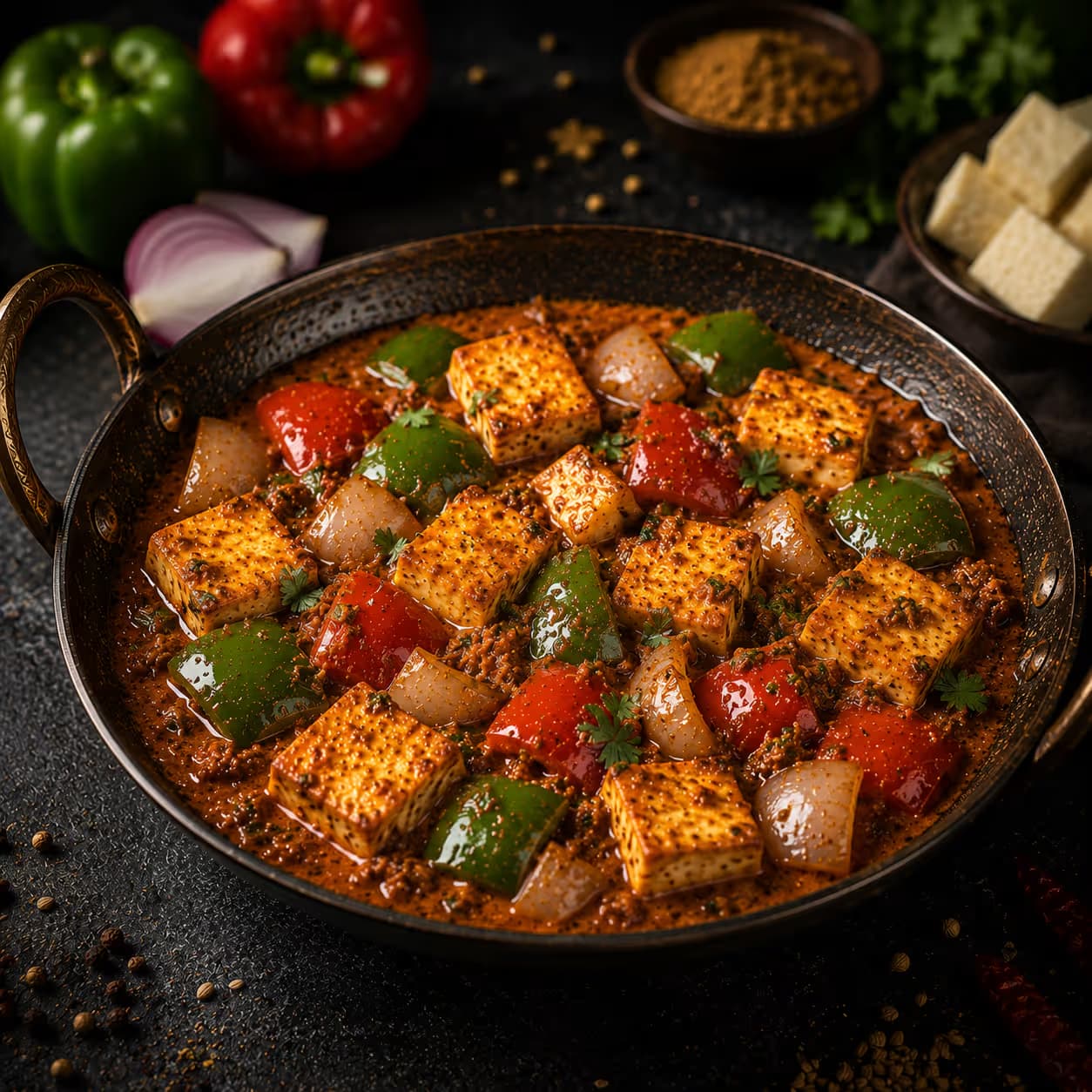 Authentic Kadai Paneer