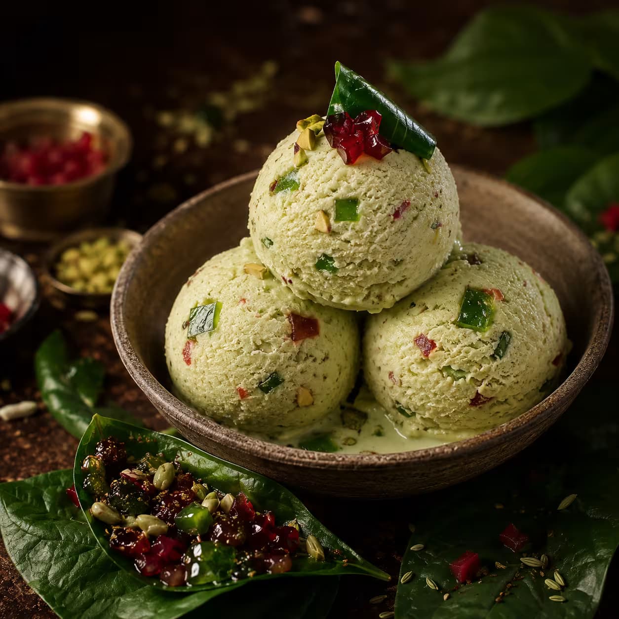 Home Made Real Paan Ice Cream