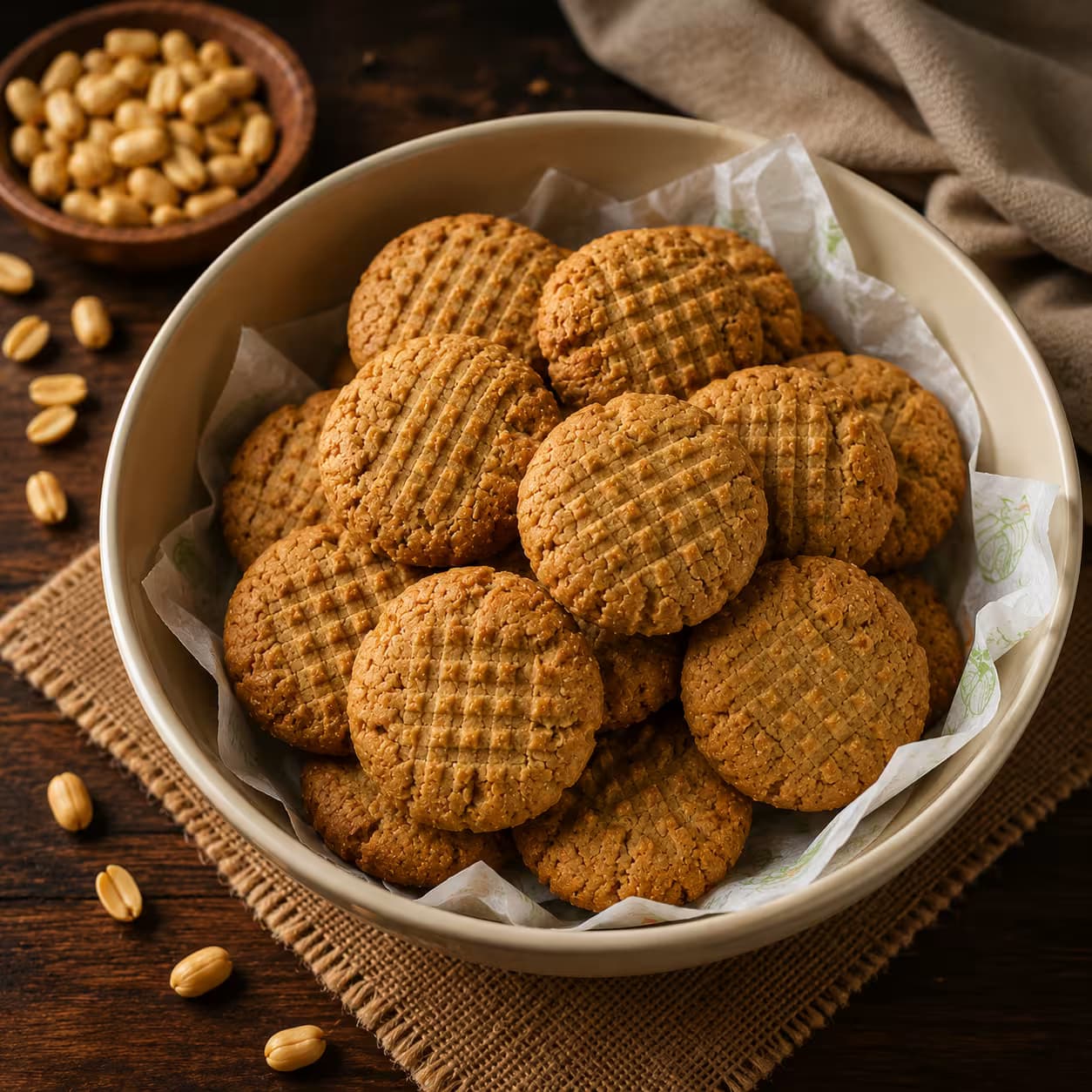 Home Made Peanut Butter Cookies